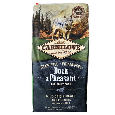 Carnilove Duck & Pheasant cухой корм для взрослых собак всех пород 12 кг (утка и фазан)