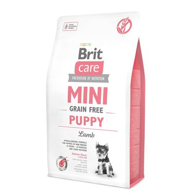 Brit Care GF Mini Puppy Lamb - Сухой корм для щенков и молодых собак миниатюрных пород 2 кг (ягненок)