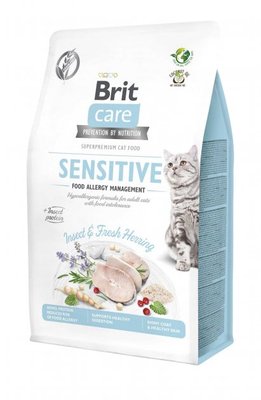 Brit Care Cat GF Insect корм для котів з харчовою непереносимістю 400г (комахи та риба)