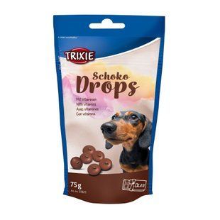 Ласощі для собак Trixie &laquo;Chocolate Drops&raquo; 75 г (шоколад)