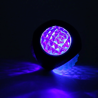 AnimAll GrizZzly LED Іграшка для собак м'яч, біло-синій