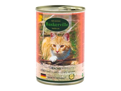 Baskerville консерва для кішок лосось 400г