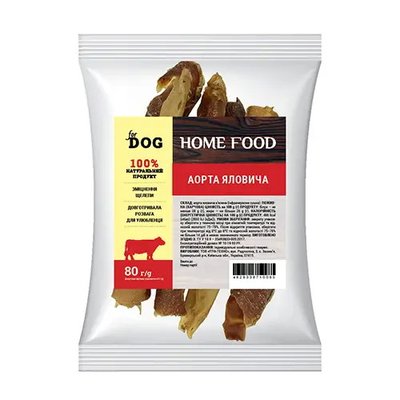 Home Food Лакомства для собак "Аорта говяжья сушеная" 80 г