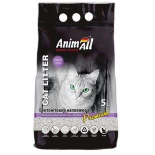 AnimAll Premium Lavender Бентонитовый наполнитель с ароматом лаванды 5 л