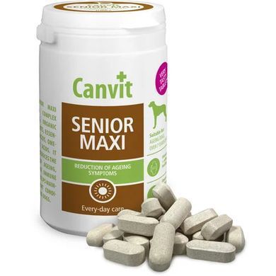 Canvit Senior Maxi for dogs Витаминная добавка для замедления признаков старения для пожилых больших пород собак от 7 лет, 230 г