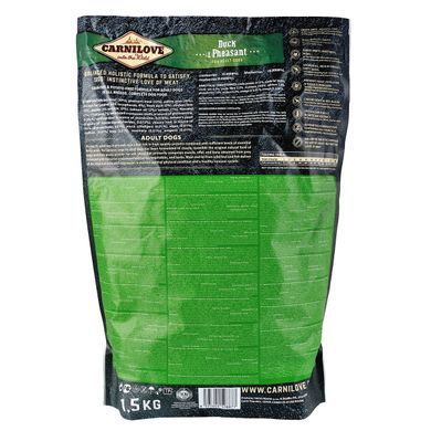 Carnilove Duck & Pheasant cухой корм для взрослых собак всех пород 1,5 кг (утка и фазан)