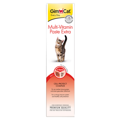 GimCat Multi-Vitamin Paste Extra Мультивитаминная паста экстра для кошек, 50 гр.