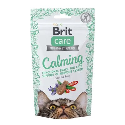 Brit Care Crunchy Cracker Calming - Лакомство для кошек 50 г (курица, кошачья мята и ягоды годжи)