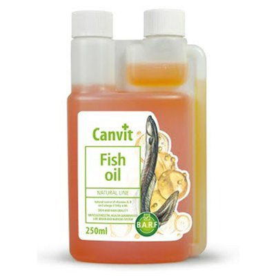 Canvit Fish Oil Рідка вітамінна добавка з риб'ячим жиром з вугра для собак, 250 мг