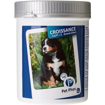 Pet Phos CROISSANCE Ca/P =2 GD Вітаміни для собак великих порід 100 табл