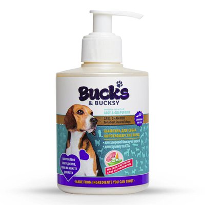 Шампунь BUCKS & BUCKSY для собак короткошерстих порід 300 мл