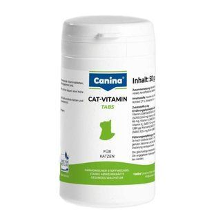Canina Cat-Vitamin Tabs - Вітаміни для котів для покращення обміну речовин 100 таблеток