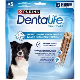 DentaLife Medium Oral Care - Ласощі для дорослих собак середнії порід для підтримки здоров'я порожнини рота 115 г