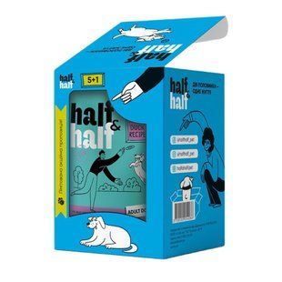 Half&Half Adult - Набор влажных кормов кусочков соуса с уткой паучи (5+1)