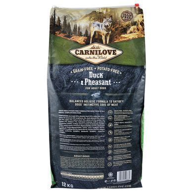 Carnilove Duck & Pheasant cухой корм для взрослых собак всех пород 12 кг (утка и фазан)