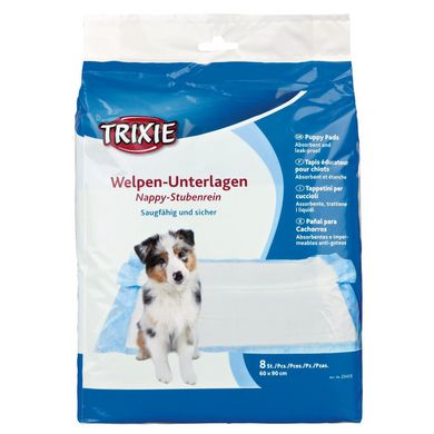 Пелёнки для собак Trixie 60 x 90 см, 8 шт. (целлюлоза)