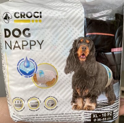Підгузки для собак вагою 10-18 кг Croci Dog Nappy XL 36-53 см, 10 шт