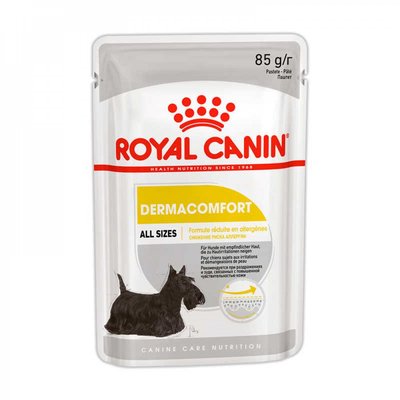 Вологий корм Royal Canin Dermacomfort для собак з чутливою шкірою, паштет, 85 г