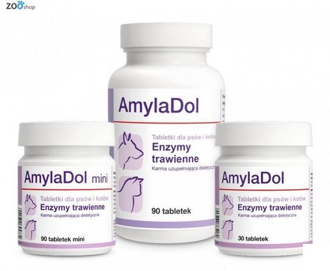 Dolfos AmylaDol mini (Амиладол мини) витамины для собак и кошек 90 табл