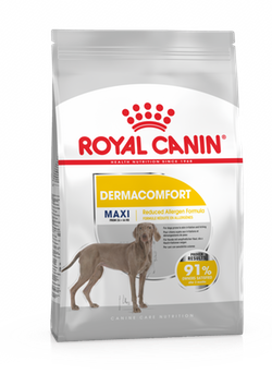 Royal Canin (Роял Канин) MAXI DERMACOMFORT Cухой корм для собак крупных пород с чувствительной кожей, склонной к раздражениям 12 кг