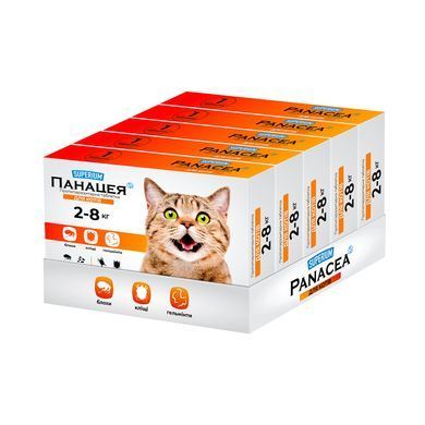 Superium Панацея, противопаразитарная таблетка для кошек 2-8 кг