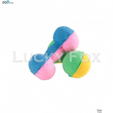 Мяч зефирный гантель двухцветный, 6 см