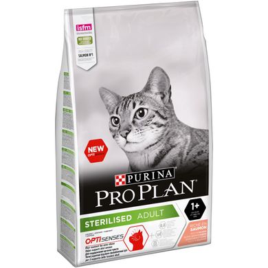 ProPlan Cat Sterilised Adult - Сухой корм для стерилизованных кошек и кастрированных котов с лососем 10 кг