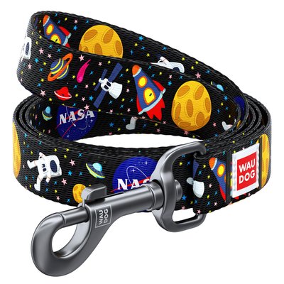 Collar Поводок WAUDOG Nylon с рисунком "NASA"
