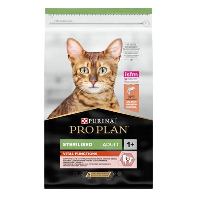 ProPlan Cat Sterilised Adult - Сухой корм для стерилизованных кошек и кастрированных котов с лососем 10 кг