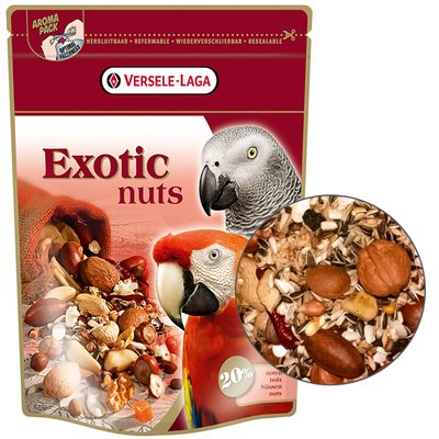 Versele-Laga Prestige Premium Parrots Exotic Nuts Mix корм для крупных попугаев, 0.75 кг