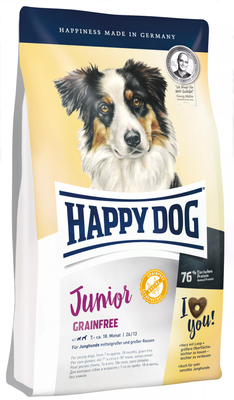 Happy Dog (Хэппи Дог) - Junior Grainfree Сухой беззерновой корм для юниоров средних и крупных пород с чувствительным пищеварением 1 кг