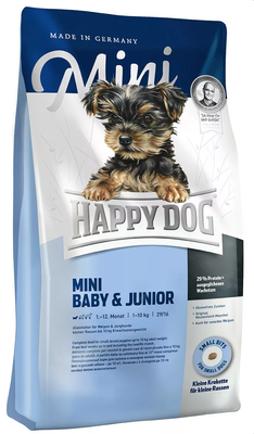 Happy Dog (Хеппі Дог) Mini - Baby & Junior Сухий корм для цуценят дрібних порід 0,3 кг