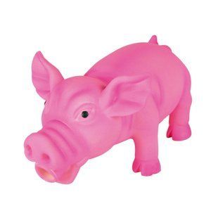 Игрушка для собак Trixie Поросёнок с пищалкой 17 см (латекс, цвета в ассортименте)