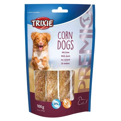 Ласощі для собак Trixie PREMIO Corn Dogs 100 г (качка)
