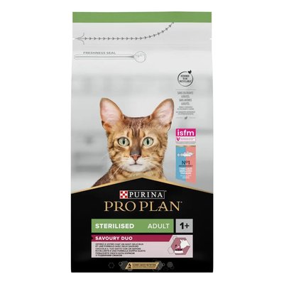 ProPlan Cat Sterilised Adult - Сухий корм для стерилізованих кішок і кастрованих котів з тріскрю та фореллю 1,5 кг