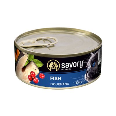 Savory корм для кошек 100г (рыба)