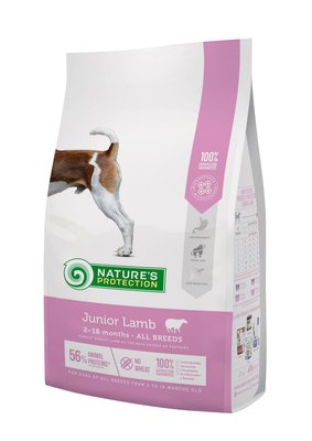 Nature’s Protection Junior Lamb All Breeds - корм для цуценят всіх порід з ягнятиною 2 кг