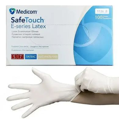 Medicom SafeTouch Перчатки латексные без пудры S, 100 шт