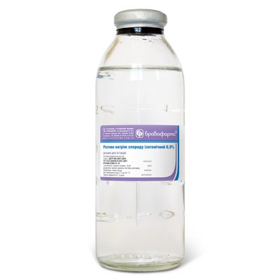 Розчин натрію хлориду 0,9% 400 мл - Бровафарма