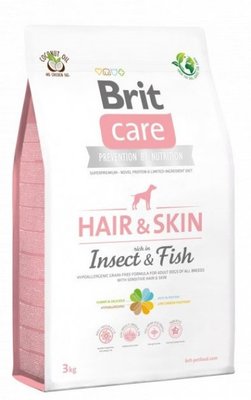 Brit Care Dog Insect Fish корм для собак з чувствительной кожей 3кг (насекомые и рыба)