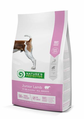 Nature’s Protection Junior Lamb All Breeds - корм для цуценят всіх порід з ягнятиною 7,5 кг