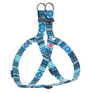 Collar Шлея WAUDOG Nylon з малюнком "Етно синій"