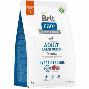 Brit Care Dog Hypoallergenic Adult Large Breed - Сухий корм для собак великих порід 3 кг (ягня)