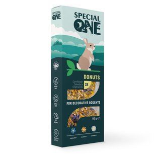 Special One Лакомство Пончики для декоративных грызунов василька календула ромашка 60 г