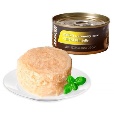 AnimAll Dog Chicken in jelly - консерва для собак с курицей в нежном желе 85 г