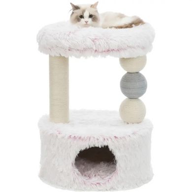 Trixie Harvey кігтеточка для кішок з будиночком (біло-рожева)