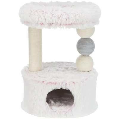 Trixie Harvey когтеточка для кошек с домиком (бело-розовая)