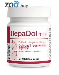 Dolfos HepaDol mini (Гепадол міні) вітамінна добавка для собак і кішок дрібних порід 60 табл