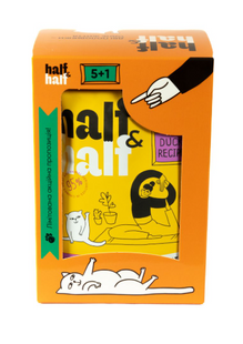 Half&Half Adult - Набір вологих кормів для котів з качкою (5+1)
