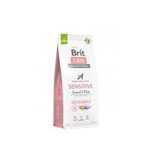 Brit Care Dog Sustainable Sensitive Insect & Fish - Сухой корм для собак чувствительным пищеварением (насекомые и рыба) 12 кг